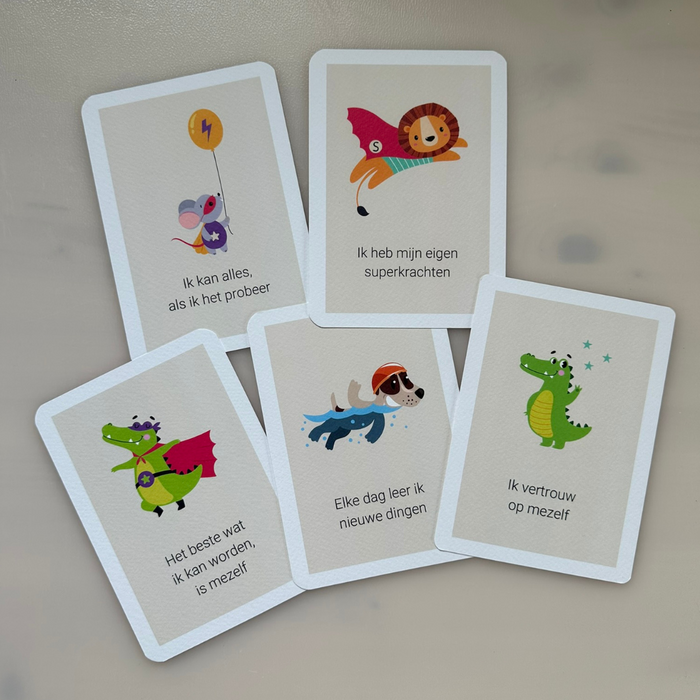 Set van 5 ansichtkaarten