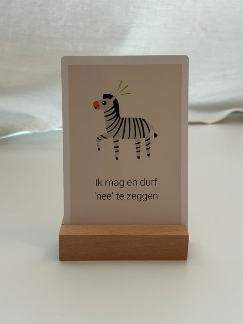 Extra houten houder voor Affirmatiekaarten